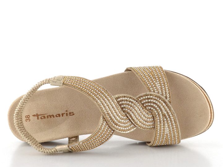 Tamaris sandále na platforme Copper Comb 1-28200-44