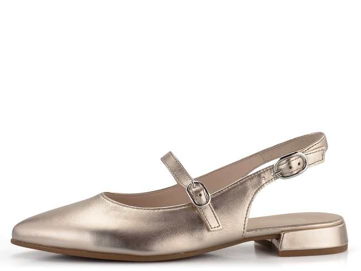 Gabor metalické baleríny s voľnou pätou Puder 41.502.62