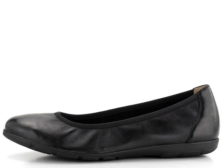 Caprice kožené baleríny černé 9-22150-42