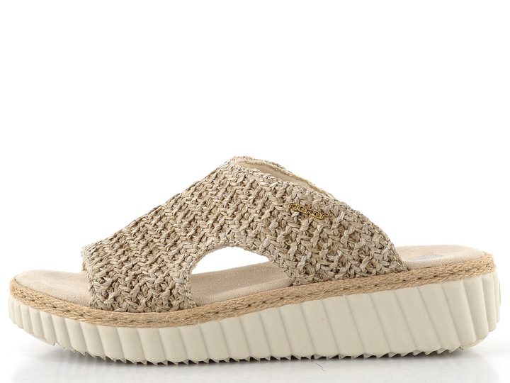 Rieker pantofle na klínku marble 69280-60