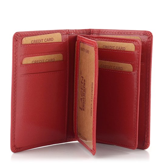 Puzdro na doklady kožené červené V-60