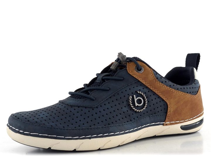 Bugatti modré kombinované polobotky 321-ASG03-5000