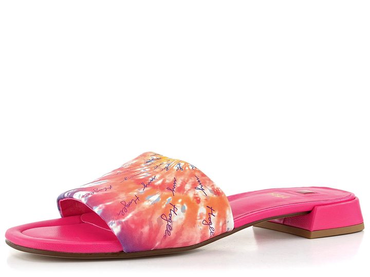 Högl barevné pantofle na nízkém podpatku Apricot multi 3-101518
