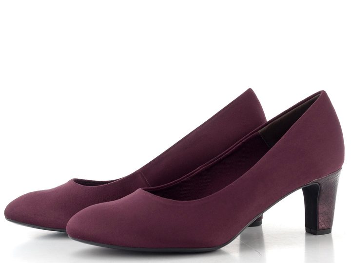 Tamaris textilní lodičky burgundy comb 1-22418-41