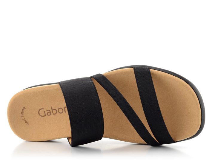 Gabor fuzbetové šľapky čierne 03.702.87