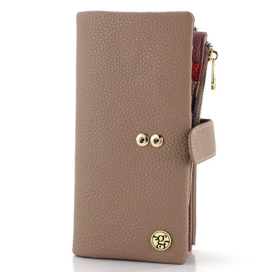 Dámská peněženka s odepínatelným pouzdrem béžová/barevná LCY-1949