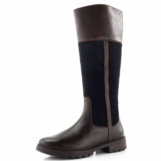 Ara kožené kozačky Cambridge cacao/blau 12-11274-13