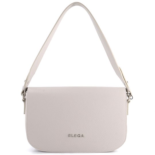 Elega kabelka-psaníčko krémové s klopnou 69478