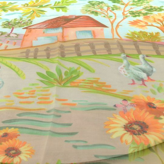 Fraas lehký udržitelný šátek venkov mintový 640076-615