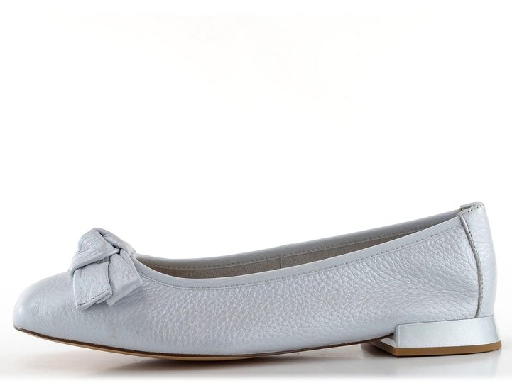 Caprice kožené baleríny s mašličkou Light Blue 9-22105-20