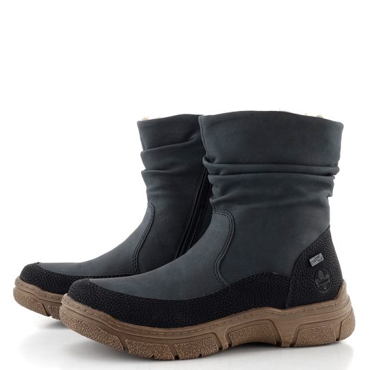 Rieker řasený kotník s membránou modrý 72382-14