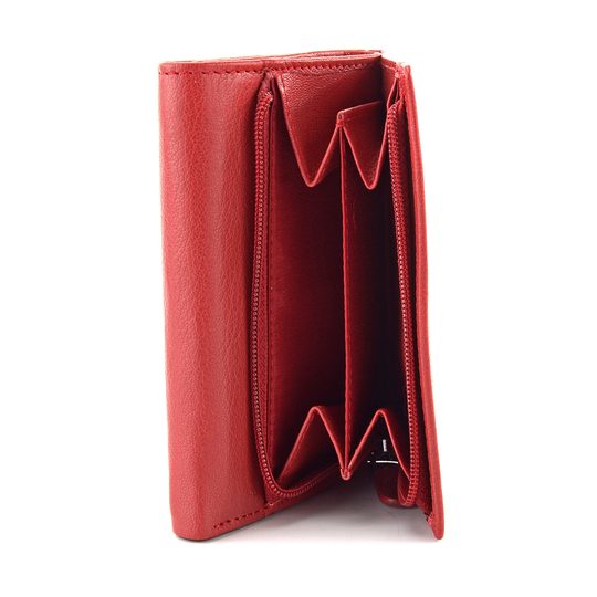 Lagen peněženka se zipovou kapsou Red LM-2520E/GK