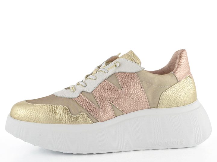 Wonders dámské tenisky na platformě Platino/Rame A-3622