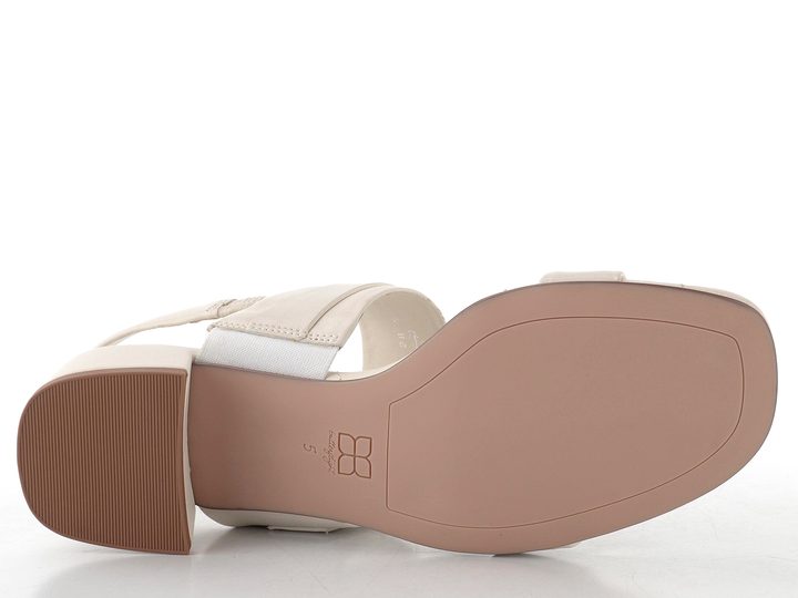 Högl luxusní sandály na podpatku creme 1-102610-1200