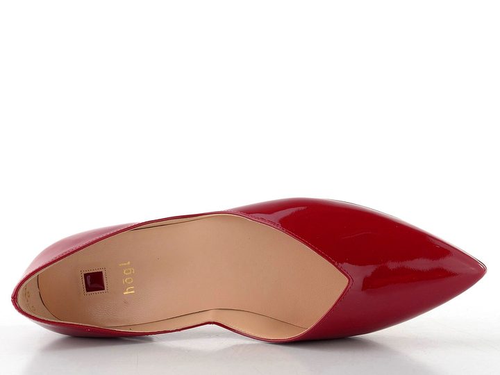 Högl vykrojené lakované baleríny red 0-170014-4000