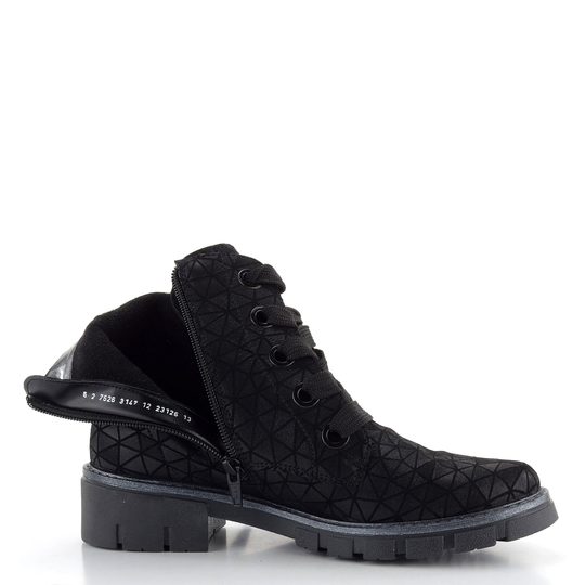 Ara šněrovací kotník Dover Schwarz/Uni 12-23126-13