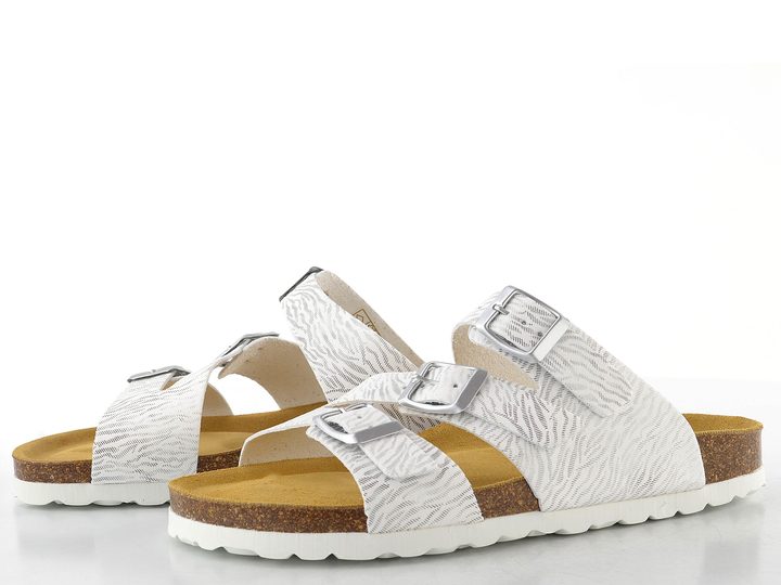 BIO Life pantofle fuzbetové stříbrné 2358.287 Lia/930