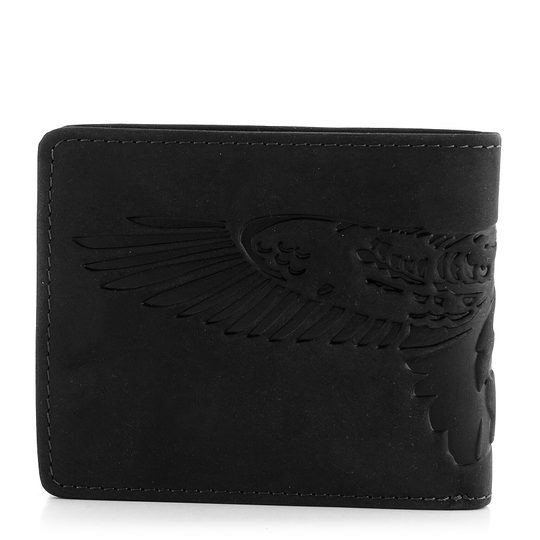 Pánská peněženka s ražbou orla černá 66-3701