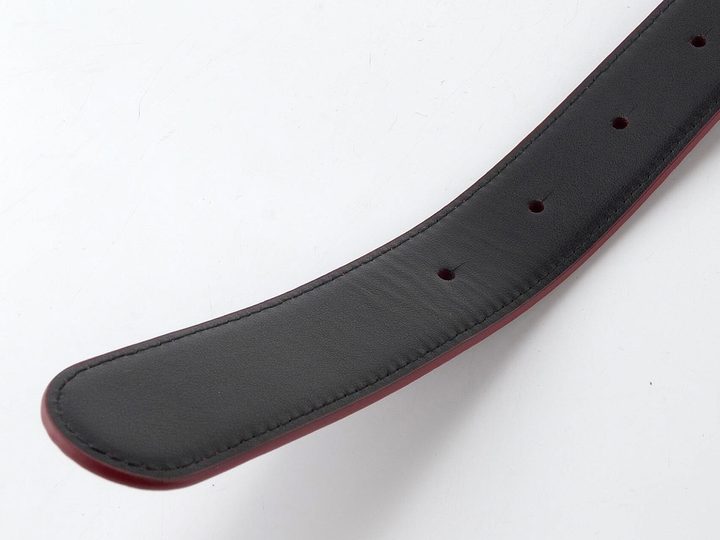 Högl dámský luxusní kožený opasek cabernet/schwarz 0-156017-4401