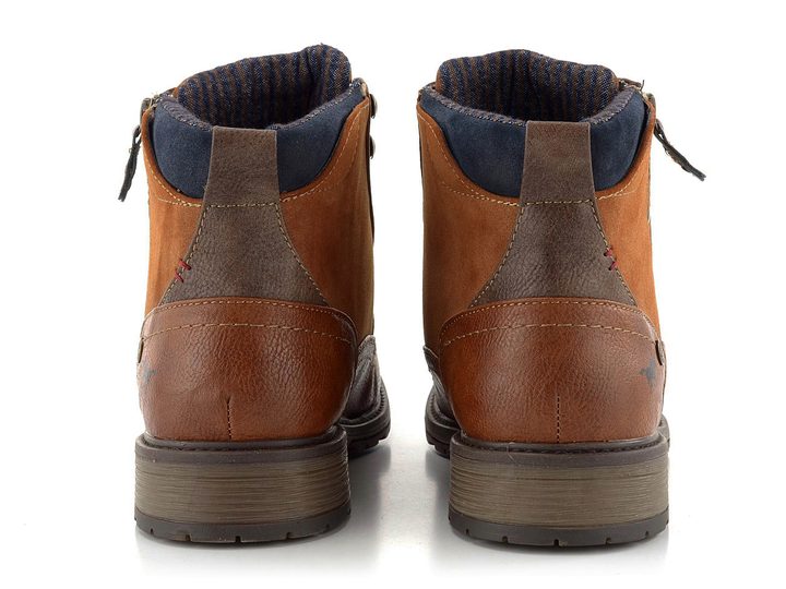 Mustang kotník se zipem koňakový 4140-506