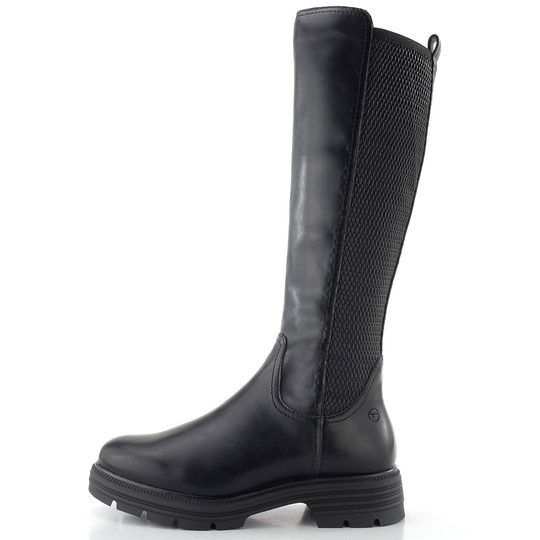 Tamaris čižmy na robustnej podošve black 1-25604-41