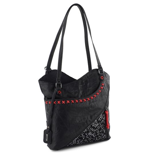 Rieker kabelka/batoh černá vzorovaná H1024-00