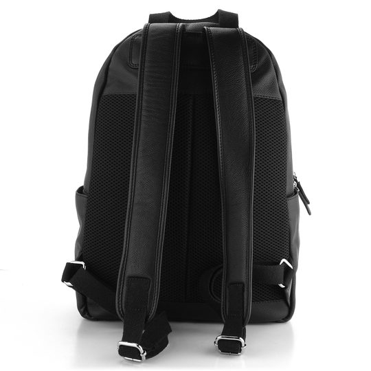 Pánský kožený batoh s plastickým vzorem černý BLC-23/1873