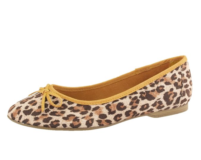 Tamaris baleríny leopard okrové