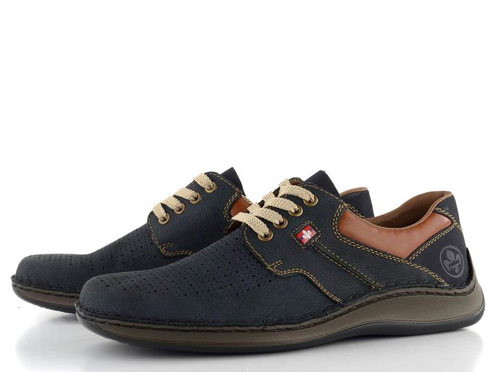 Rieker polobotky s perforovanou špičkou 05207-15