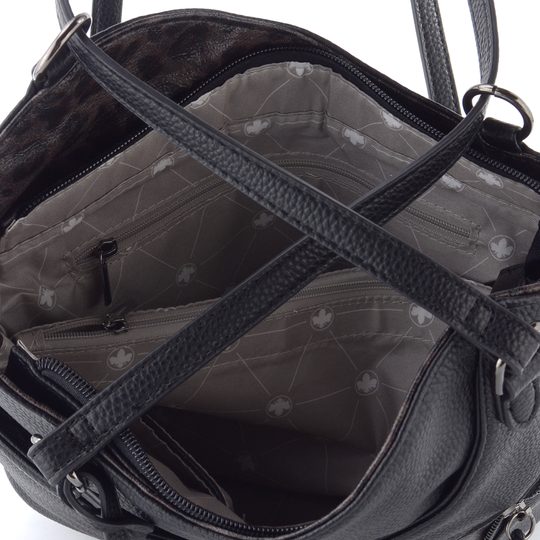 Rieker kabelka na rameno/batoh černá/zvířecí vzor H1025-01