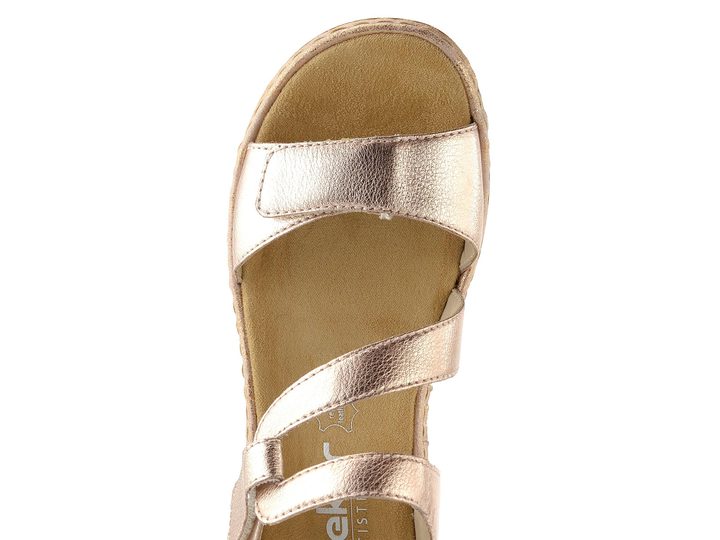 Rieker kožené sandály kupfer 659C7-89