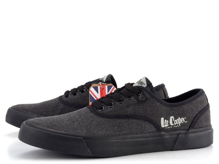 Lee Cooper pánské plátené tenisky antracitové LCW-24-02-2150MC