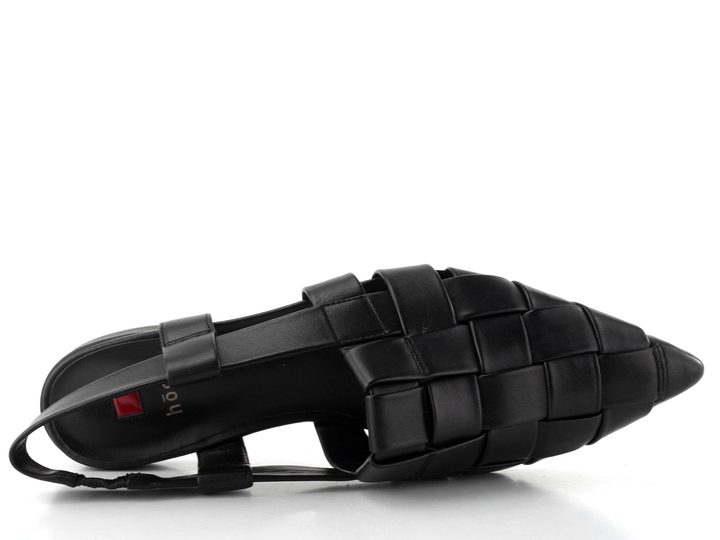 Högl baleríny s volnou patou schwarz 1-101930-0100