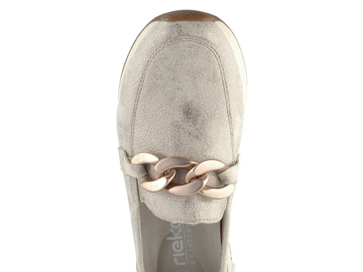 Rieker sportovní mokasíny Beige-Gold 58944-61