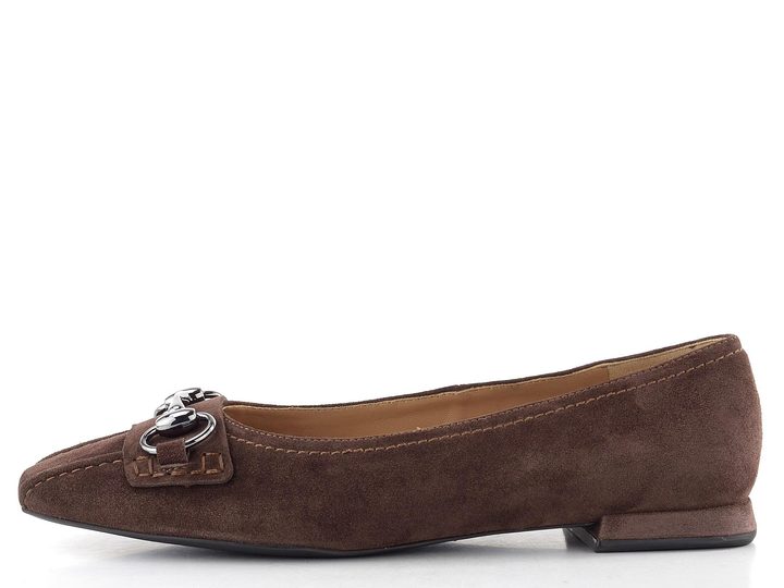 Högl semišové baleríny chocplum 0-100922-2100