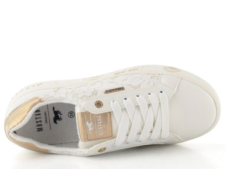 Mustang tenisky s potištěnou podešví white 26M0482001