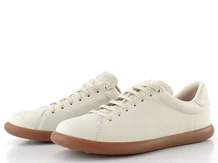 Camper šněrovací polobotky Pelotas white natural K201819-003