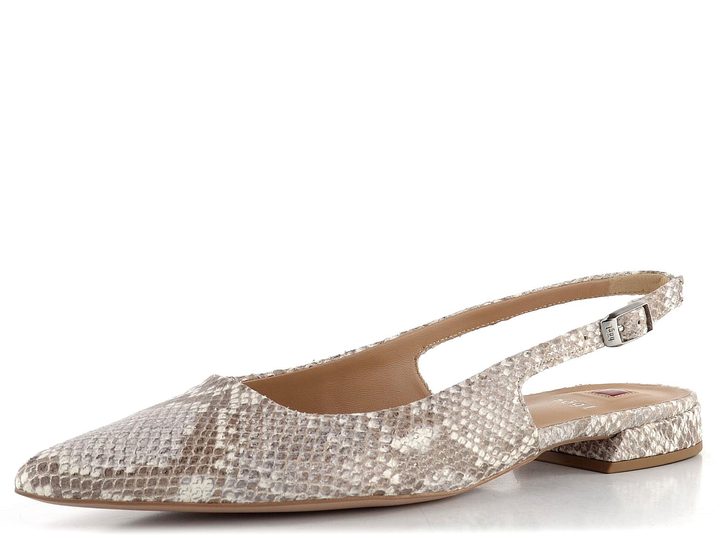 Högl hadinkové baleríny s volnou patou Taupe Multi  9-101907