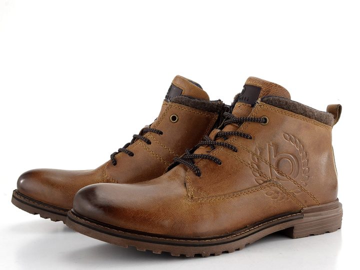 Bugatti šněrovací kotník koňakový 321-A0U3P-3200