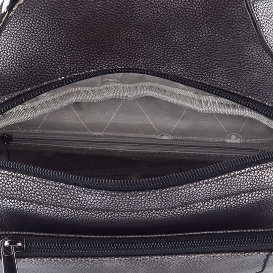 Rieker crossbody kabelka s klopou altsilber H1101-42