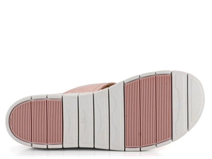 Caprice kožené šľapky s vymeniteľnou stielkou ružové 9-27200-42