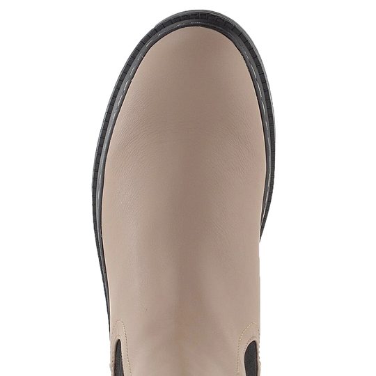 Tamaris vysoká chelsea členková obuv Taupe/Black 1-25452-29