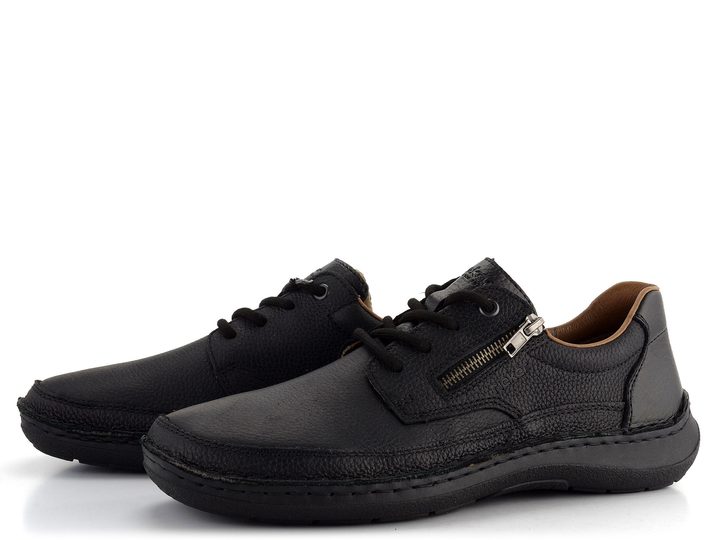 Rieker pánské polobotky s postranním zipem černé 03002-00