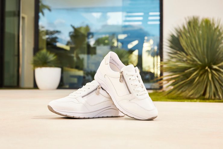 Rieker tenisky se zipem bílé N9501-80