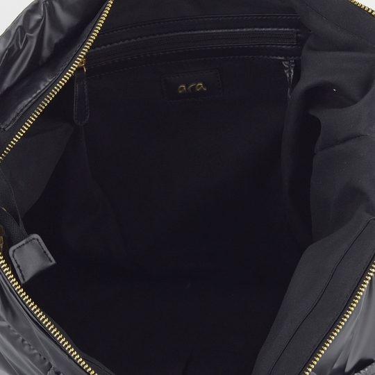 Ara prošívaná shopper kabelka Nina Schwarz 16-21912-60