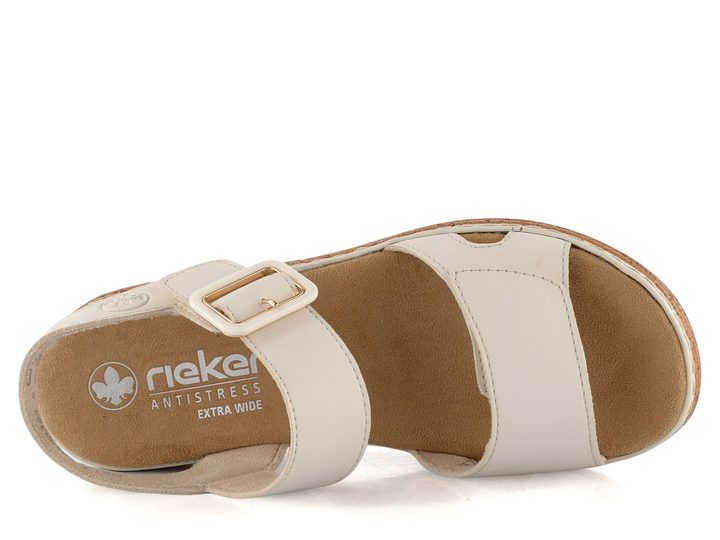 Rieker sandále s variabilnými pásikmi Porzellan 62760-60