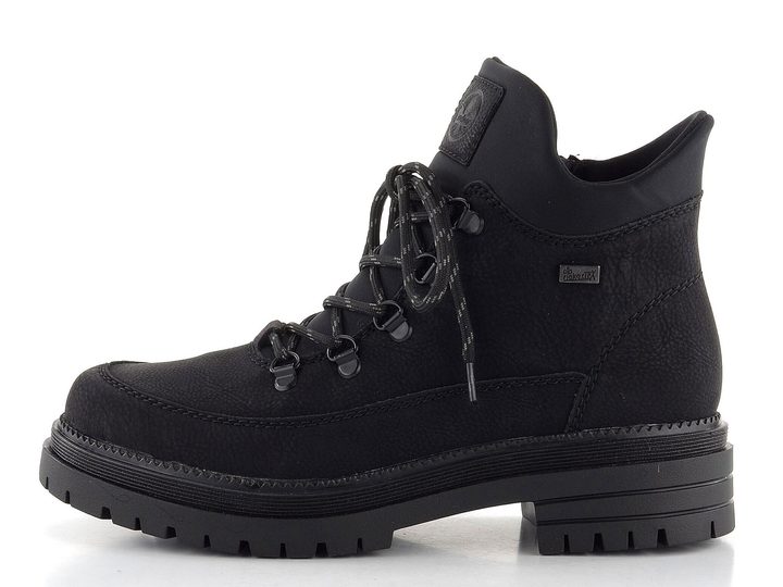 Rieker šnurovacia členková obuv s membránou čierna Y3158-00