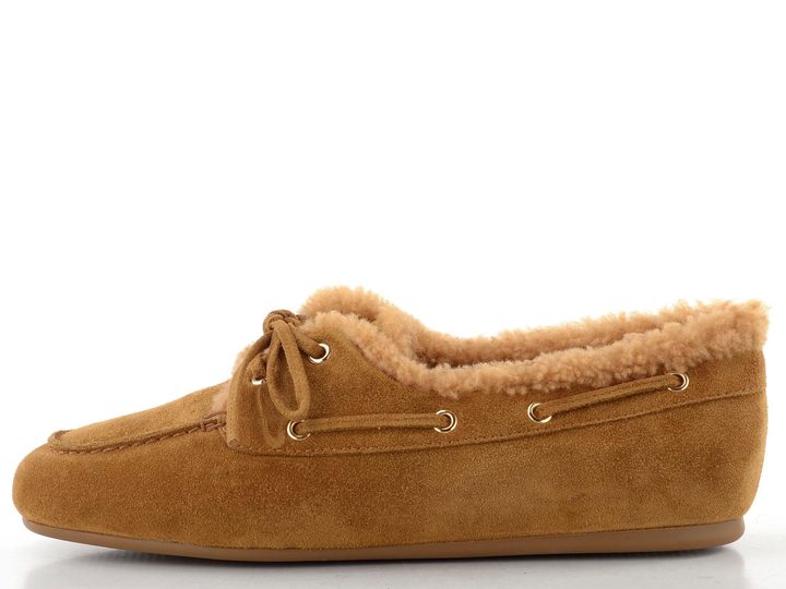 Högl semišové polobotky s beránkem camel 2-100638-1100