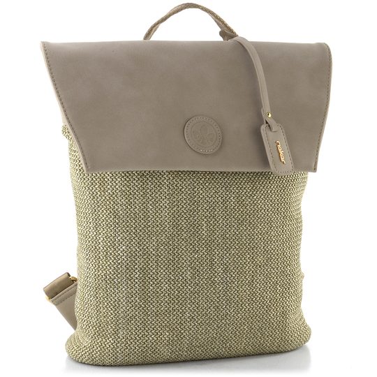 Rieker zelený batoh s klopou H1386-96