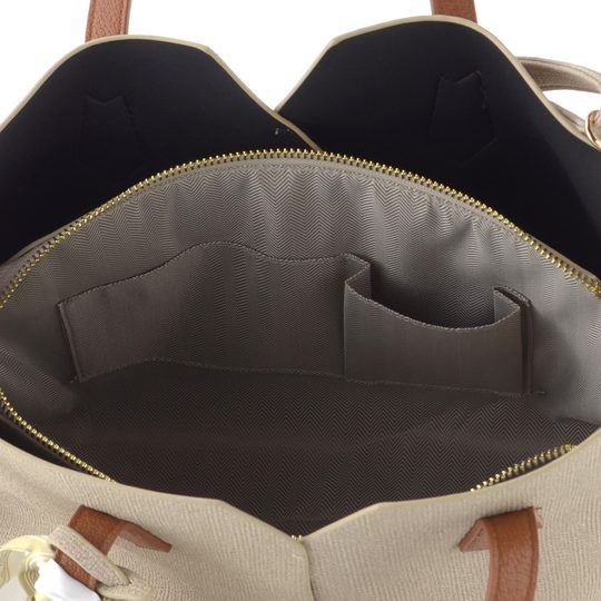 Rieker shopper kabelka so stuhou beige H1045-60